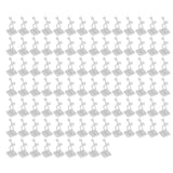 100PCS Plant Climbing Wall Fixture Wall Vines Fixing Clip Self Adhesive Branch Fixture Securing ClipWhite