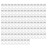 100PCS Plant Climbing Wall Fixture Wall Vines Fixing Clip Self Adhesive Branch Fixture Securing ClipWhite