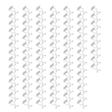 100PCS Plant Climbing Wall Fixture Wall Vines Fixing Clip Self Adhesive Branch Fixture Securing ClipWhite