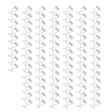 100PCS Plant Climbing Wall Fixture Wall Vines Fixing Clip Self Adhesive Branch Fixture Securing ClipWhite - Low Angle