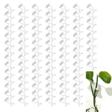 100PCS Plant Climbing Wall Fixture Wall Vines Fixing Clip Self Adhesive Branch Fixture Securing ClipWhite