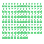 100PCS Plant Climbing Wall Fixture Wall Vines Fixing Clip Self Adhesive Branch Fixture Securing ClipGreen