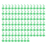 100PCS Plant Climbing Wall Fixture Wall Vines Fixing Clip Self Adhesive Branch Fixture Securing ClipGreen - Top-Down View