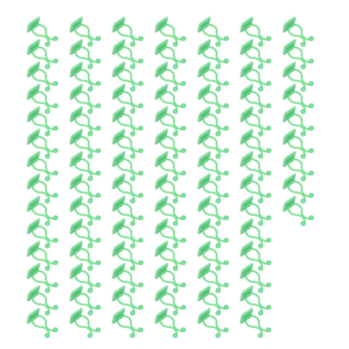 100PCS Plant Climbing Wall Fixture Wall Vines Fixing Clip Self Adhesive Branch Fixture Securing ClipGreen