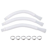 3Pcs Hose Polyethylene Plastic Replacement Pressure Resistant Leak Proof Pool Pump Hose