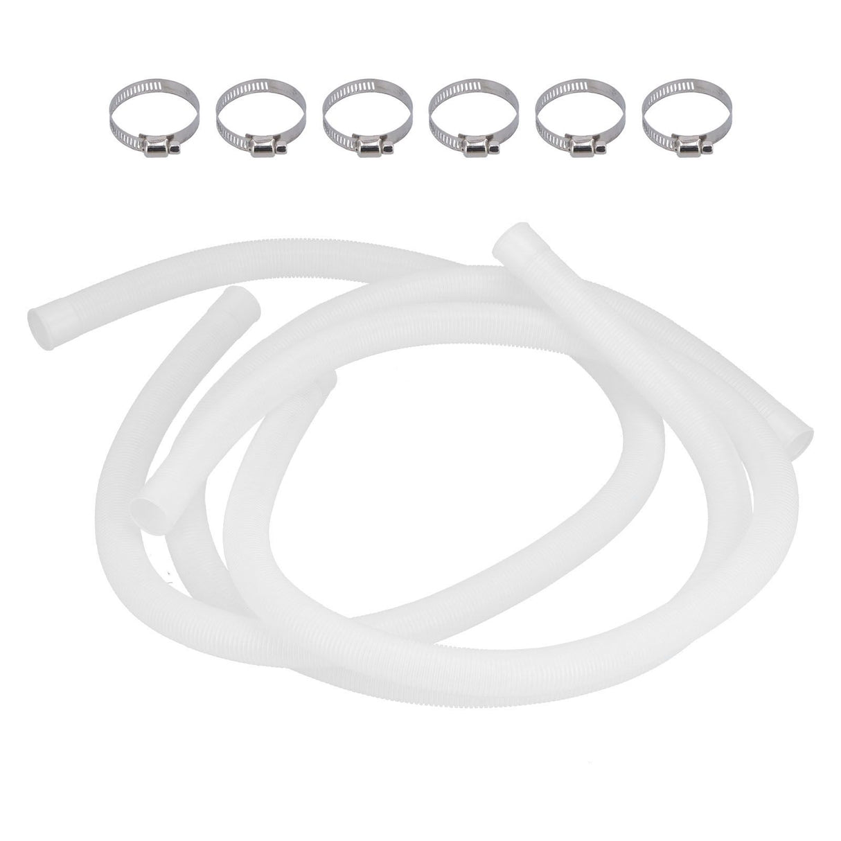 3Pcs Hose Polyethylene Plastic Replacement Pressure Resistant Leak Proof Pool Pump Hose