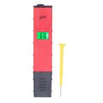 PH Tester Backlight Portable Digital PH Meter ATC High Accuracy Acidity Tester PH Test Pen for Water Soil Red