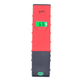 PH Tester Backlight Portable Digital PH Meter ATC High Accuracy Acidity Tester PH Test Pen for Water Soil Red - Front View