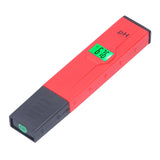 PH Tester Backlight Portable Digital PH Meter ATC High Accuracy Acidity Tester PH Test Pen for Water Soil Red - Side View