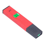 PH Tester Backlight Portable Digital PH Meter ATC High Accuracy Acidity Tester PH Test Pen for Water Soil Red - Rear View
