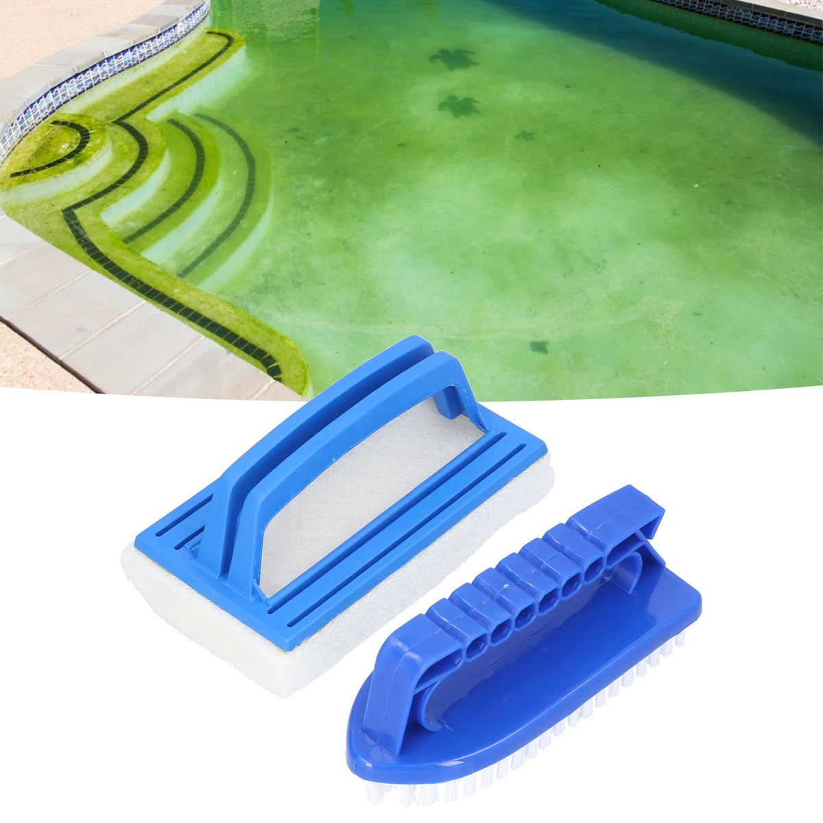 Swimming Pool Brush Handheld Pool Brush Sponge Brush Plastic Brush Pool Cleaning Brush