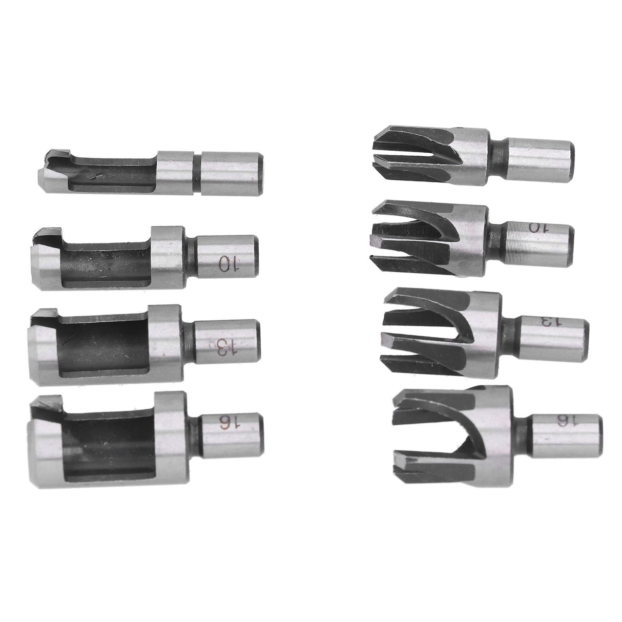 8Pcs Wood Plug Drill Bit Cutter Carbon Steel Industrial Barrel Claw Type Durable Wood Cutter for Electric Drill
