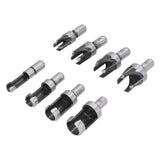 8Pcs Wood Plug Drill Bit Cutter Carbon Steel Industrial Barrel Claw Type Durable Wood Cutter for Electric Drill