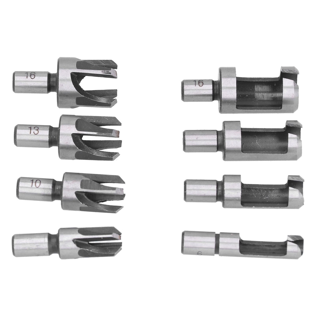 8Pcs Wood Plug Drill Bit Cutter Carbon Steel Industrial Barrel Claw Type Durable Wood Cutter for Electric Drill
