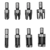 8Pcs Wood Plug Drill Bit Cutter Carbon Steel Industrial Barrel Claw Type Durable Wood Cutter for Electric Drill - Extra Image