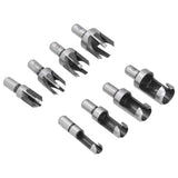 8Pcs Wood Plug Drill Bit Cutter Carbon Steel Industrial Barrel Claw Type Durable Wood Cutter for Electric Drill - Extra Image