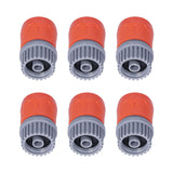 6Pcs Hose Connector Plastic Durable Anti Strong Acid Anti Rust Suction Head Pipe Adapter for Swimming Pool GardenUS Standard - Front View