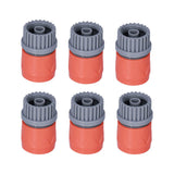 6Pcs Hose Connector Plastic Durable Anti Strong Acid Anti Rust Suction Head Pipe Adapter for Swimming Pool GardenUS Standard
