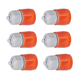 6Pcs Hose Connector Plastic Durable Anti Strong Acid Anti Rust Suction Head Pipe Adapter for Swimming Pool GardenEU Standard - Top-Down View