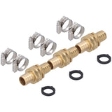 3 Set 3/4in Female Male Thread Garden Hose Repair Connector for 3/4in Or 5/8in Garden Hose Fitting - Extra Image