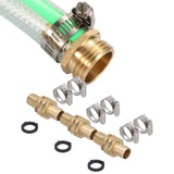 3 Set 3/4in Female Male Thread Garden Hose Repair Connector for 3/4in Or 5/8in Garden Hose Fitting