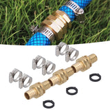 3 Set 3/4in Female Male Thread Garden Hose Repair Connector for 3/4in Or 5/8in Garden Hose Fitting - Extra Image
