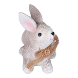 Rabbit Sculpture Simulation Resin Rabbit Ornament Environmentalliy Friendly and Durable for Family and BedroomRabbit A - Close-Up Angle