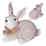 Rabbit Sculpture Simulation Resin Rabbit Ornament Environmentalliy Friendly and Durable for Family and BedroomRabbit A - Low Angle