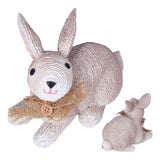 Rabbit Sculpture Simulation Resin Rabbit Ornament Environmentalliy Friendly and Durable for Family and BedroomRabbit A