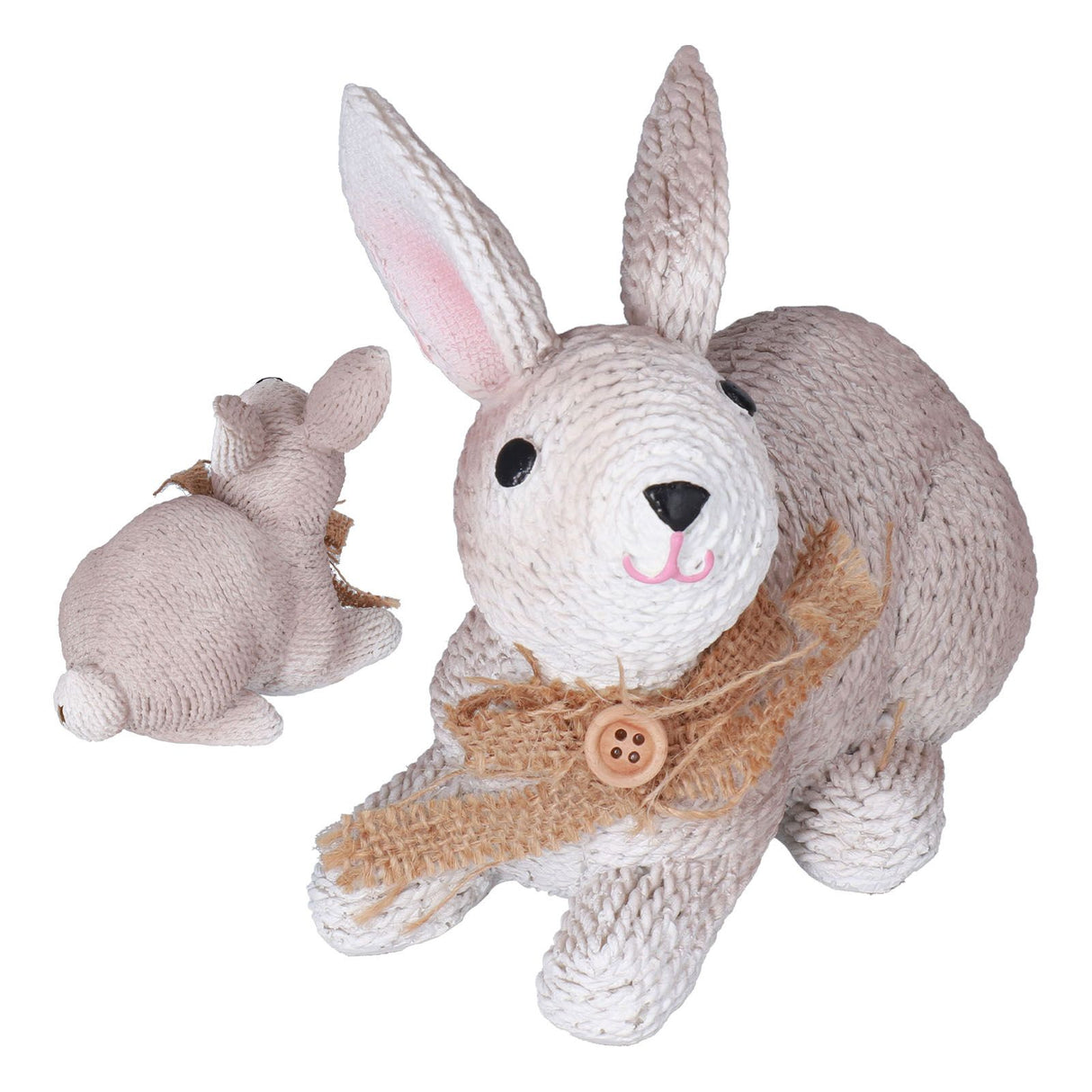 Rabbit Sculpture Simulation Resin Rabbit Ornament Environmentalliy Friendly and Durable for Family and BedroomRabbit A