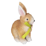 Rabbit Sculpture Simulation Resin Rabbit Ornament Environmentalliy Friendly and Durable for Family and BedroomRabbit B - Side View