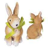 Rabbit Sculpture Simulation Resin Rabbit Ornament Environmentalliy Friendly and Durable for Family and BedroomRabbit B