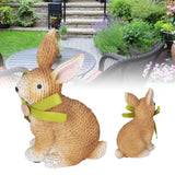 Rabbit Sculpture Simulation Resin Rabbit Ornament Environmentalliy Friendly and Durable for Family and BedroomRabbit B - Extra Image