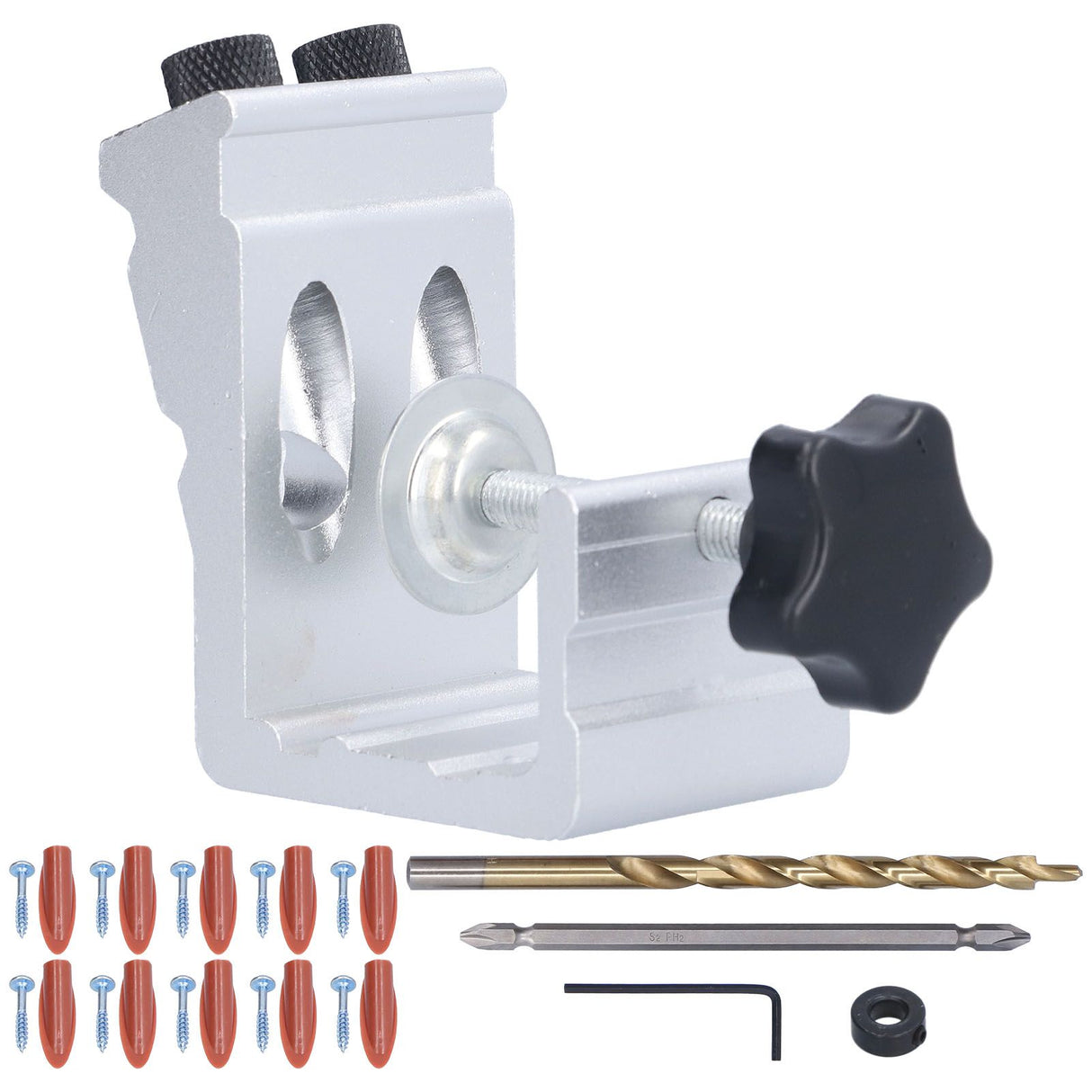Adjustable Punch Locator Woodworking Inclined Hole Positioner Tool Kit Carpentry Accessory