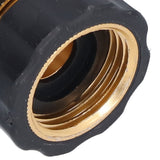 4Set Universal Hose Quick Connectors with Gaskets Brass Adapter Fittings Leakproof for Garden Irrigation