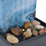 3V USB Marble Water Fountain Ornaments LED Tabletop Fountain with Stones for Home Office Table Decoration - Extra Image