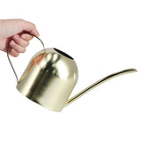 1000ML Watering Can Indoor Vintage Stainless Steel Succulent Flowers Plants Watering Kettle Pot Gold