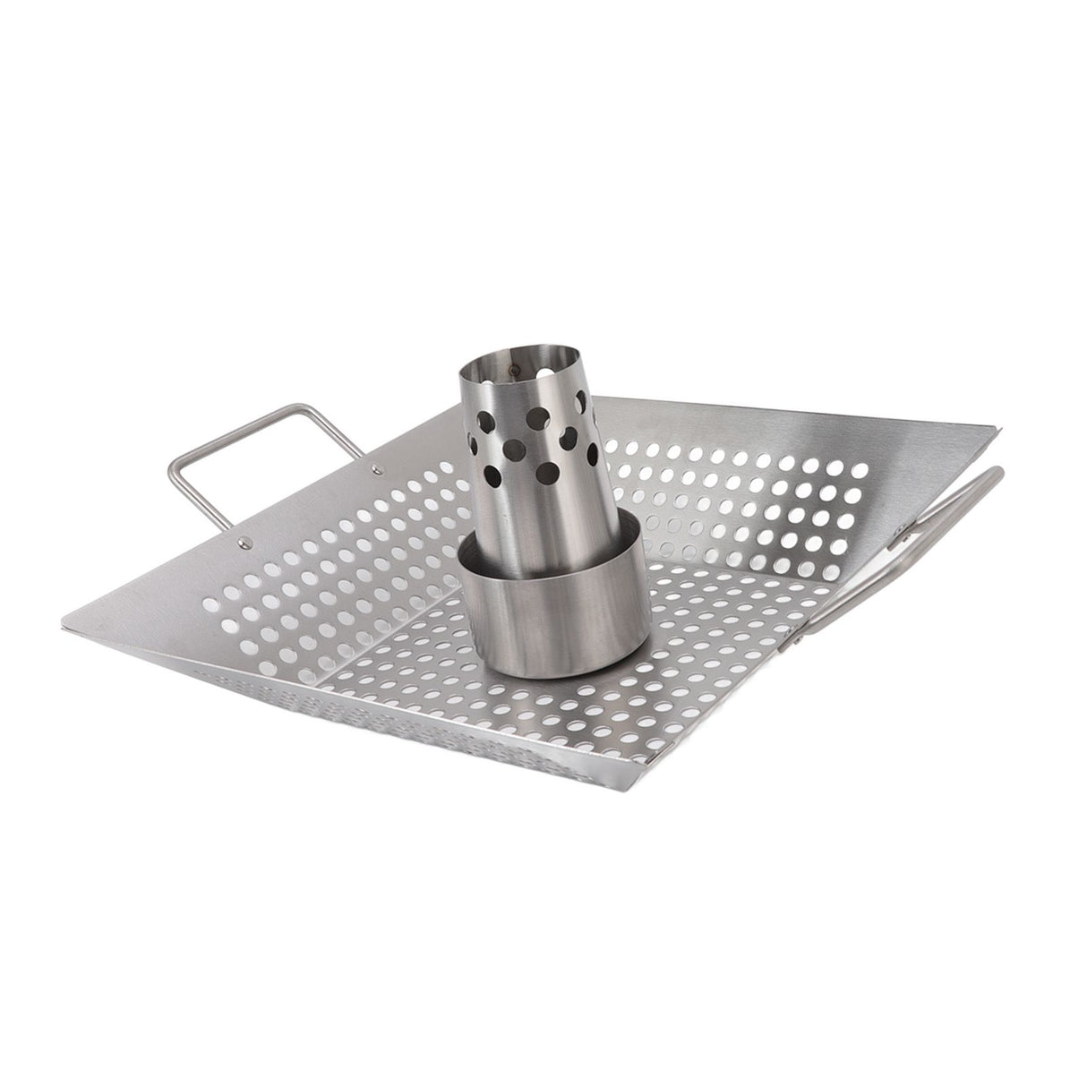Beer Can Chicken Pan Food Grade Stainless Steel Beer Can Chicken Roaster Stand Holder with 2 Handle for Grill and Smoker