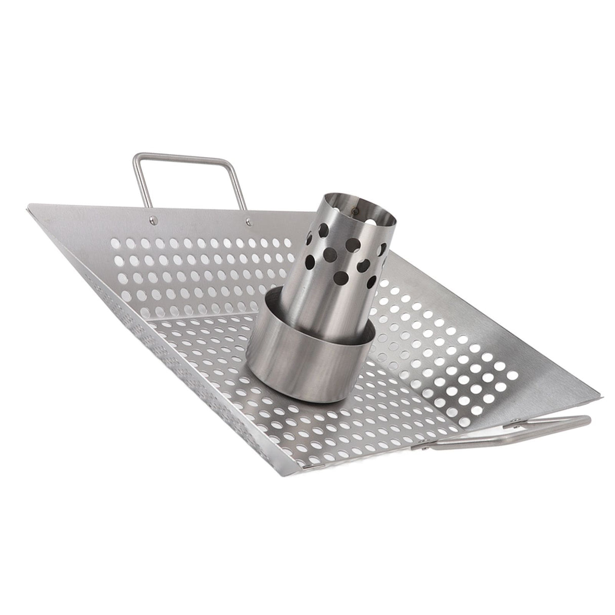 Beer Can Chicken Pan Food Grade Stainless Steel Beer Can Chicken Roaster Stand Holder with 2 Handle for Grill and Smoker