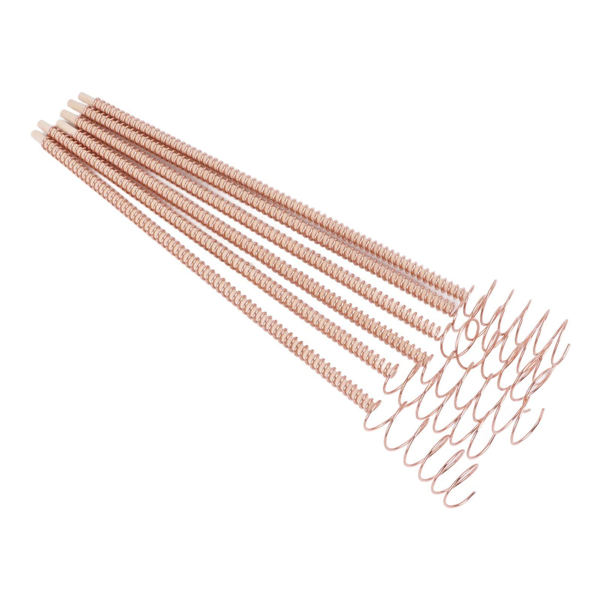 6PCS Electroculture Plant Stakes 12 Inch Natural Wood Stake Wrapped with Pure Copper Coil Gardening Antennas for Growing Garden Plants Vegetables