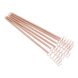6PCS Electroculture Plant Stakes 12 Inch Natural Wood Stake Wrapped with Pure Copper Coil Gardening Antennas for Growing Garden Plants Vegetables
