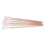 6PCS Electroculture Plant Stakes 12 Inch Natural Wood Stake Wrapped with Pure Copper Coil Gardening Antennas for Growing Garden Plants Vegetables