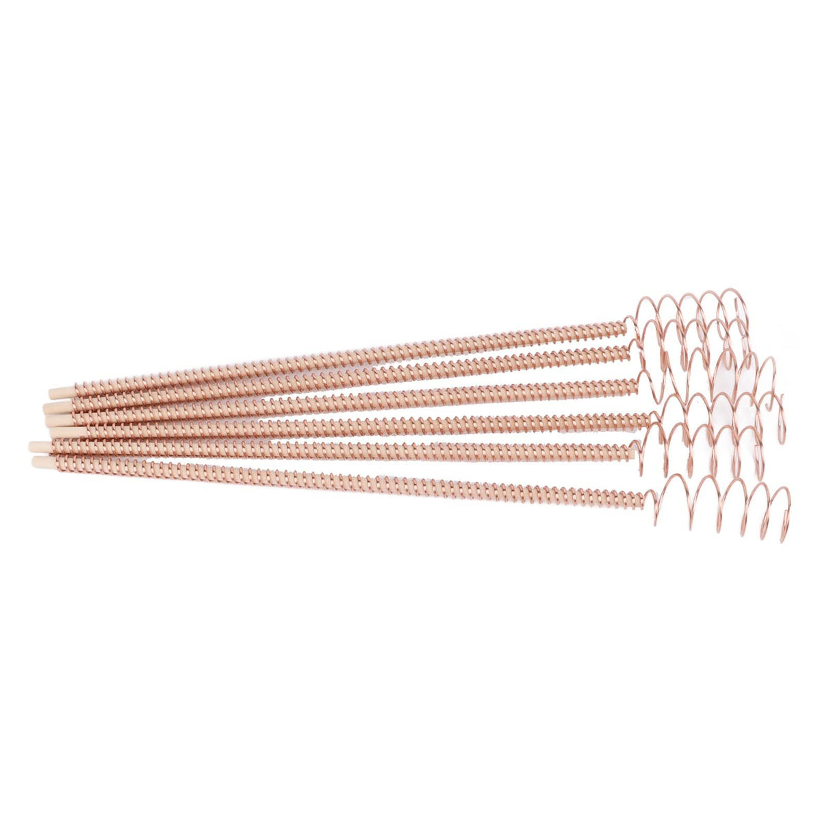 6PCS Electroculture Plant Stakes 12 Inch Natural Wood Stake Wrapped with Pure Copper Coil Gardening Antennas for Growing Garden Plants Vegetables