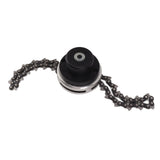 Chain Trimmer Head Replacement Lawn Mower Chain Weed Trimmer Head Outdoor Gardening Tool Abrasion Resistant Cordless Black