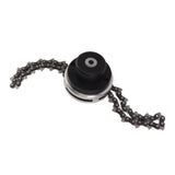 Chain Trimmer Head Replacement Lawn Mower Chain Weed Trimmer Head Outdoor Gardening Tool Abrasion Resistant Cordless Black