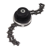 Chain Trimmer Head Replacement Lawn Mower Chain Weed Trimmer Head Outdoor Gardening Tool Abrasion Resistant Cordless Black