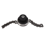 Chain Trimmer Head Replacement Lawn Mower Chain Weed Trimmer Head Outdoor Gardening Tool Abrasion Resistant Cordless Black - Extra Image