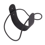 Stainless Steel Garden Hose Bracket Wall Mount Strong Load Bearing Garden Hose Storage Holder Easy To Install Hose Hanger Black - Rear View