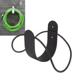Stainless Steel Garden Hose Bracket Wall Mount Strong Load Bearing Garden Hose Storage Holder Easy To Install Hose Hanger Black - Extra Image