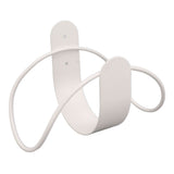 Stainless Steel Garden Hose Bracket Wall Mount Strong Load Bearing Garden Hose Storage Holder Easy To Install Hose Hanger White - Rear View